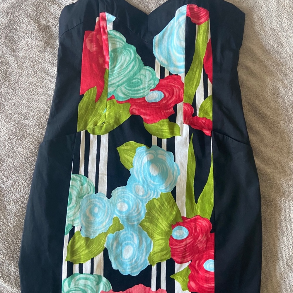 Nanette lepore floral dress with pockets